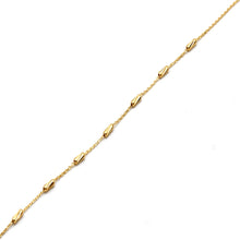 Real Gold Full Textured Roller Adjustable Size Anklet (23+2 = 25 C.M) 2285 / X DC A1356