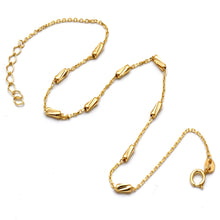Real Gold Full Textured Roller Adjustable Size Anklet (23+2 = 25 C.M) 2285 / X DC A1356