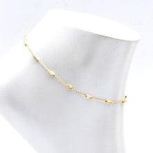 Real Gold Full Textured Roller Adjustable Size Anklet (23+2 = 25 C.M) 2285 / X DC A1356
