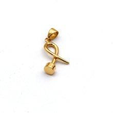Real Gold Minimal Nail Charm Pendant 2255 P 2033