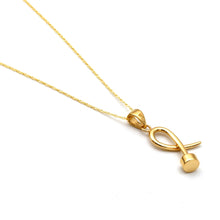 Real Gold Minimal Nail Charm Pendant 2255 CWP 2033