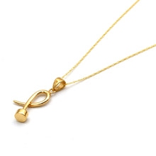 Real Gold Minimal Nail Charm Pendant 2255 CWP 2033