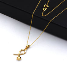 Real Gold Minimal Nail Charm Pendant 2255 CWP 2033