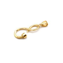 Real Gold Musical Melody Note Pendant 2256 P 2034