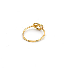 Real Gold Plain Infinity Heart Knot Ring 7722 (Size 6) R2863