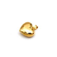 Real Gold 3D Glittering Heart Sparkle Pendant 5281 / 3 P 2037