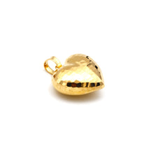 Real Gold 3D Glittering Heart Sparkle Pendant 5281 / 3 P 2037