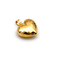 Real Gold 3D Glittering Heart Sparkle Pendant 5281 / 3 P 2037