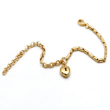 Real Gold Timeless 3D Heart Lock Bracelet 3964 BR1921
