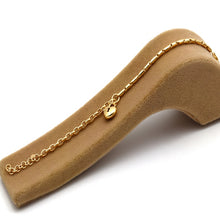 Real Gold Timeless 3D Heart Lock Bracelet 3964 BR1921