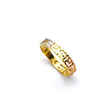 Real Gold 3 Color Imperial Greek Maze Ring (Size 6) 6495-TC R2900
