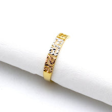 Real Gold 3 Color Imperial Greek Maze Ring (Size 7) 6495-TC R2899