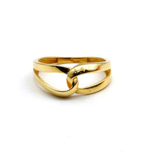 Real Gold Infinity Knot Crossover Ring (Size 5) 0216 R2924
