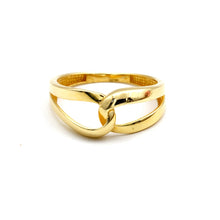 Real Gold Infinity Knot Crossover Ring (Size 5) 0216 R2924