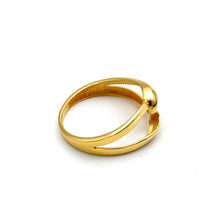 Real Gold Infinity Knot Crossover Ring (Size 5) 0216 R2924