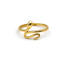 Real Gold Minimalist Snake Wrap Ring (Size 5) 0062 R2932