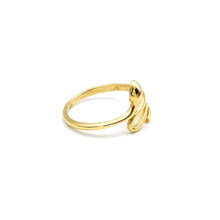 Real Gold Minimalist Snake Wrap Ring (Size 5) 0062 R2932