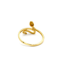 Real Gold Minimalist Snake Wrap Ring (Size 5) 0062 R2932