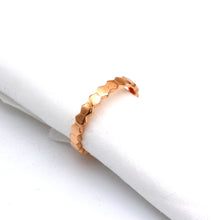 Real Gold Hexagon Rose Gold Ring 0400 (Size 7) R2920