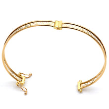 Real Gold Maze Hoop Bangle 0628  - (SIZE 20) BA1710