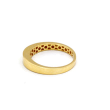 Real Gold Matte Finish Classic Band Ring (Size 8) 0900 R2945