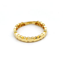 Real Gold Linked Hearts Band Ring (Size 5) 1097 R2960