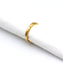 Real Gold Linked Hearts Band Ring (Size 5) 1097 R2960