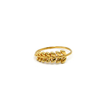 Real Gold Olive Leaf Branch Ring (Size 6) 0010 R2963