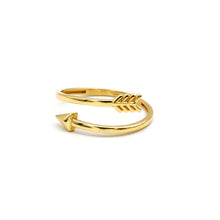 Real Gold Arrow Wrap Ring (Size 7) 0097 R2970