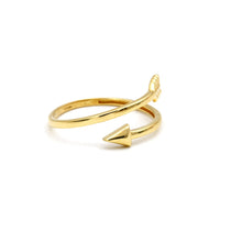 Real Gold Arrow Wrap Ring (Size 5) 0097 R2972