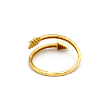 Real Gold Arrow Wrap Ring (Size 8) 0097 R2969