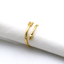 Real Gold Arrow Wrap Ring (Size 7) 0097 R2970