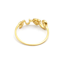 Real Gold Love Script Ring (Size 5) 1076 R2981