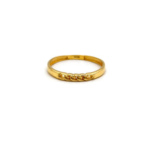 Real Gold Curb Chain Link Ring (Size 7) 0540 R2983