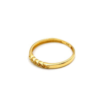 Real Gold Curb Chain Link Ring (Size 5) 0540 R2985