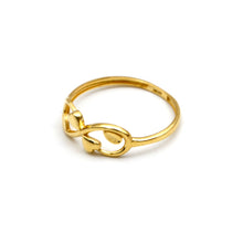 Real Gold Infinity Double Heart Ring (Size 6) 0082 R2992
