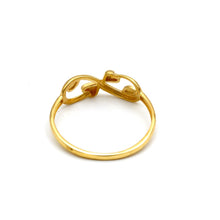 Real Gold Infinity Double Heart Ring (Size 7) 0082 R2991