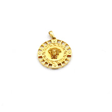 Real Gold Greek Medusa Maze Pendant 1352 P 2041