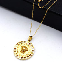 Real Gold Greek Medusa Maze Necklace 1352 CWP 2041