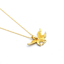 Real Gold Flying Eagle Necklace 0281 CWP 2043