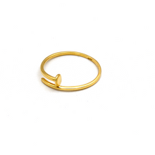 Real Gold Nail Wrap Ring (Size 7) 0021 R2995