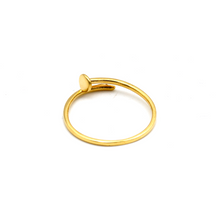 Real Gold Nail Wrap Ring (Size 7) 0021 R2995