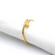 Real Gold Nail Wrap Ring (Size 7) 0021 R2995