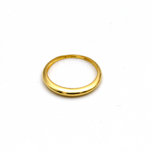 Real Gold Oval Dome Band Ring (Size 8) 0452 R2998