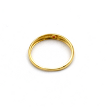 Real Gold Single Pink Stone Dome Ring (Size 5) 0298 R3005