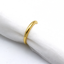 Real Gold Oval Dome Band Ring (Size 7) 0452 R2999