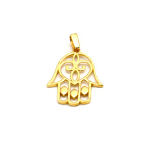 Real Gold Openwork Hamsa Hand Pendant 0050 P 2047