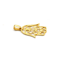 Real Gold Openwork Hamsa Hand Pendant 0050 P 2047