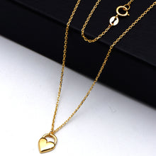 Real Gold 3D Star Stone Padlock Necklace 2878 (45 C.M) N1573