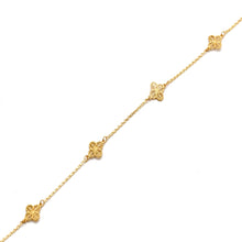 Real Gold Geometric Filigree Flower Bracelet 2904(19 C.M) BR1937